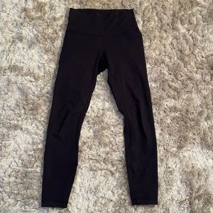 lululemon wunder under 7/8 length black size 4